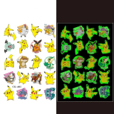 Tetování svítící ve tmě Pokémoni 20 ks